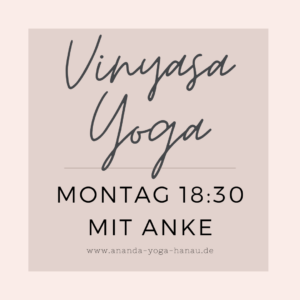 8er Block: Montag 19:00-20:15 Vinyasa Yoga