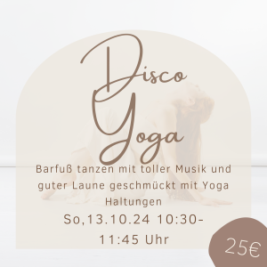 Disco Yoga- Barfuß tanzen – So, 13.10.24