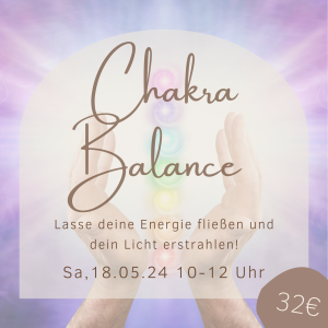 Chakra Balance Sa, 18.5.24