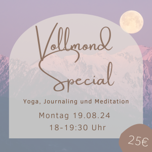 Blockpause – Vollmond Special – Montag, 19.08.24 18 Uhr