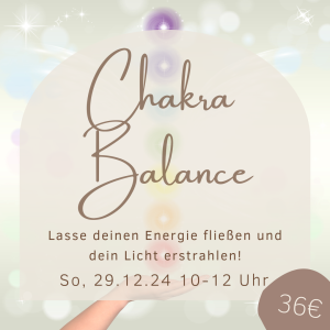 Chakra Balance Workshop So, 29.12.24